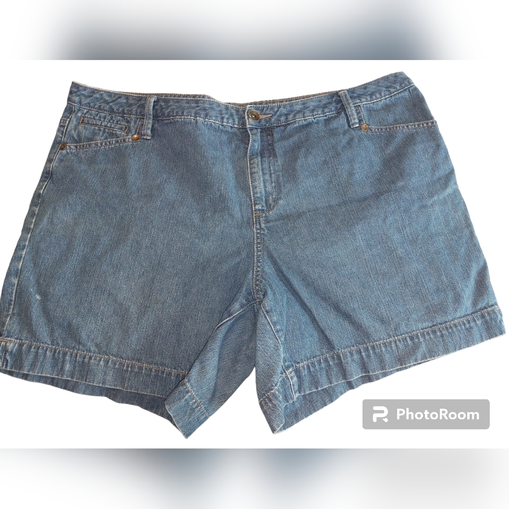 Faded Glory Plus Size 22W Denim Shorts